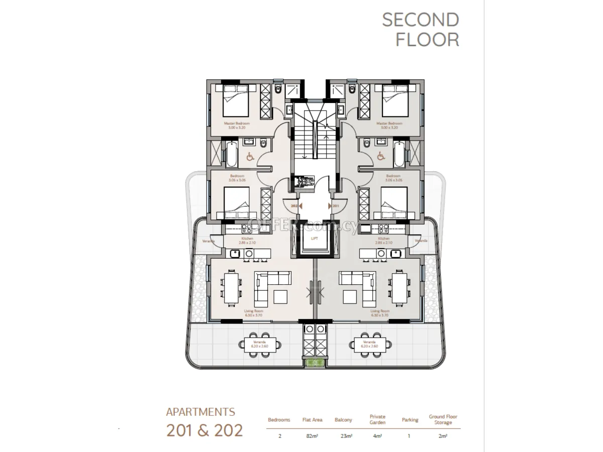 Brand new luxury 2 bedroom apartment off plan in Agios Nektarios Limassol - 4