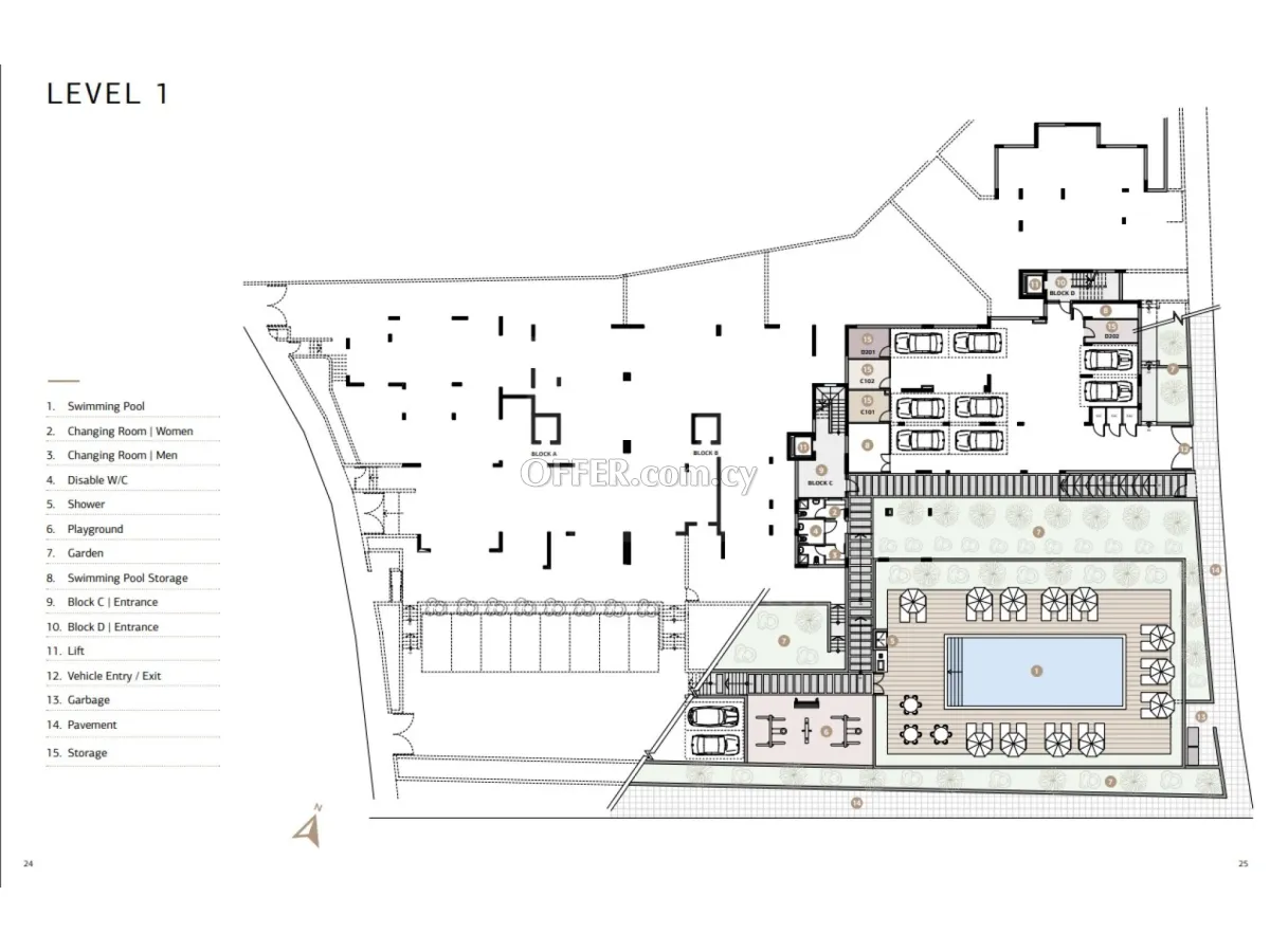 Brand new luxury 3 bedroom apartment with garden or roof garden in Green Area Germasogeia - 4