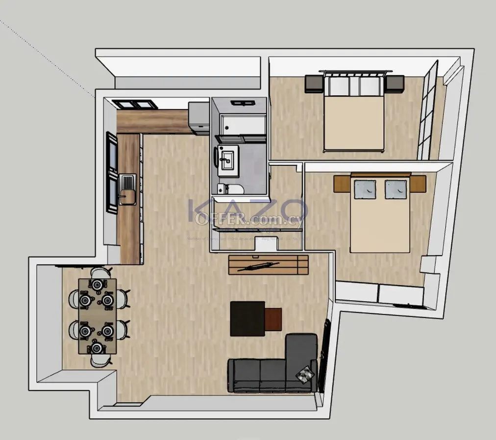 Renovated Top-Floor 2-Bed Apartment in Agia Zoni - 2