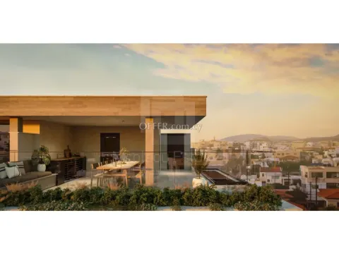 Brand new luxury 3 plus 1 bedrooms penthouse apartment off plan in Mesa Geitonia