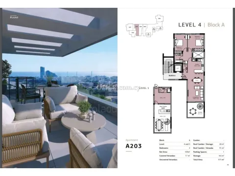 Brand new luxury 2 bedroom apartment with roof garden in Green Area Germasogeia - 9