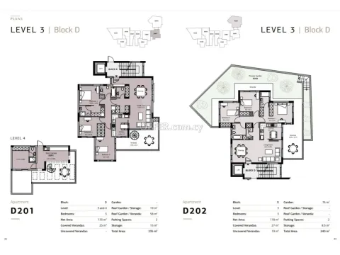 Brand new luxury 3 bedroom apartment with garden or roof garden in Green Area Germasogeia - 8