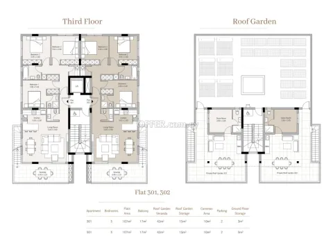 Brand new luxury 3 plus 1 bedrooms penthouse apartment off plan in Mesa Geitonia - 4