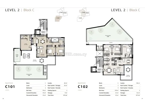 Brand new luxury 2 bedroom apartment with roof garden in Green Area Germasogeia - 3