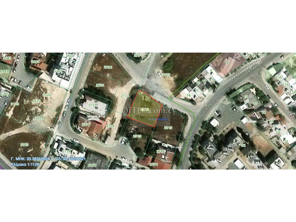 550sq.m. plot for sale in Strovolos near Falcon school - 1