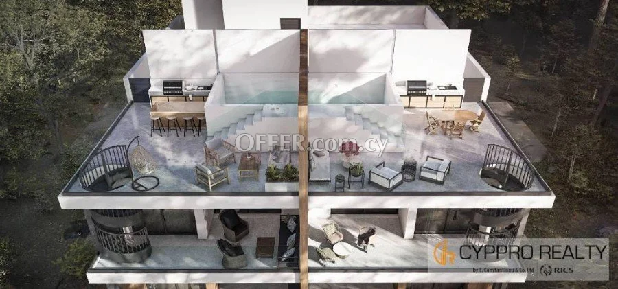 2 Bedroom Penthouse in Agios Spyridonas with swimming Pool - 2