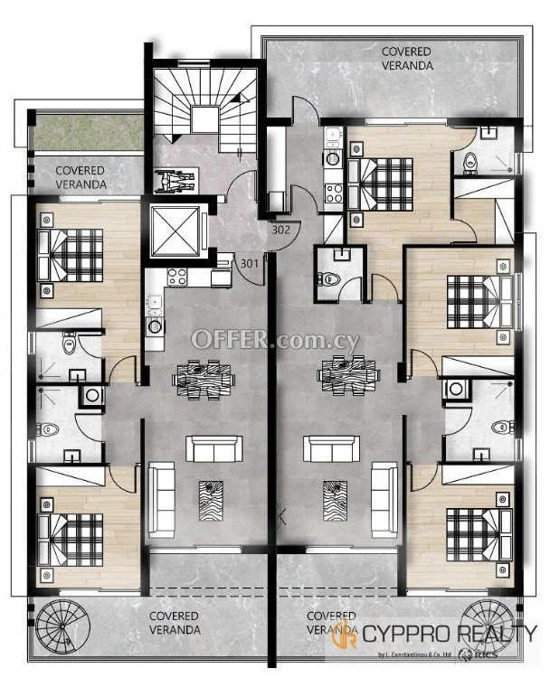 2 Bedroom Penthouse in Agios Spyridonas with swimming Pool - 4