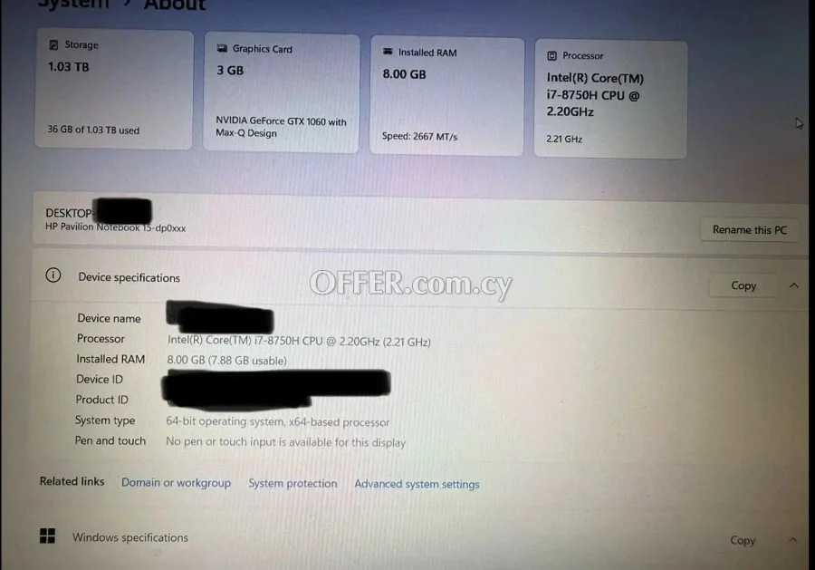 HP Pavilion Notebook 15 - 2