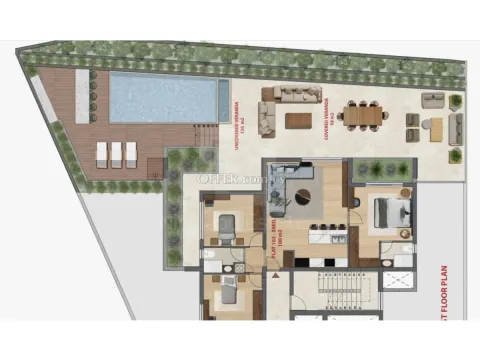 Ready to move in premium 3 bedroom apartment with large verandas swimming pool in Germasogia - 5