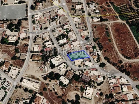 801 m² Residential Plot for Sale in Ormideia – H2 Zone, 90% Building Density, Adjacent to Green Area - Main Photo