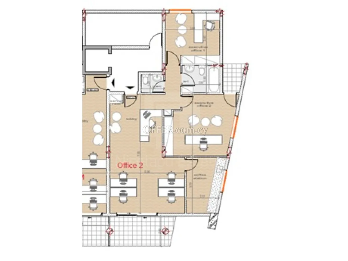 Offices available for rent Neapolis Area Limassol Cyprus - 1