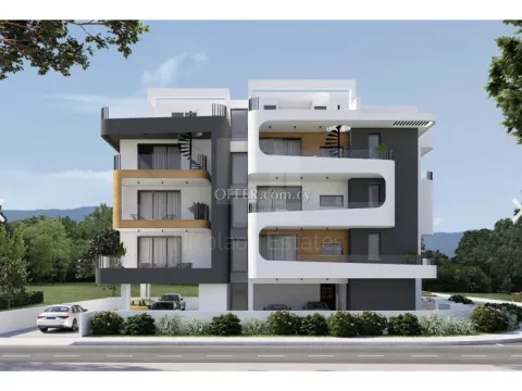 Brand New One plus One Bedroom Apartment with Roof Garden for Sale in Aradippou Larnaka