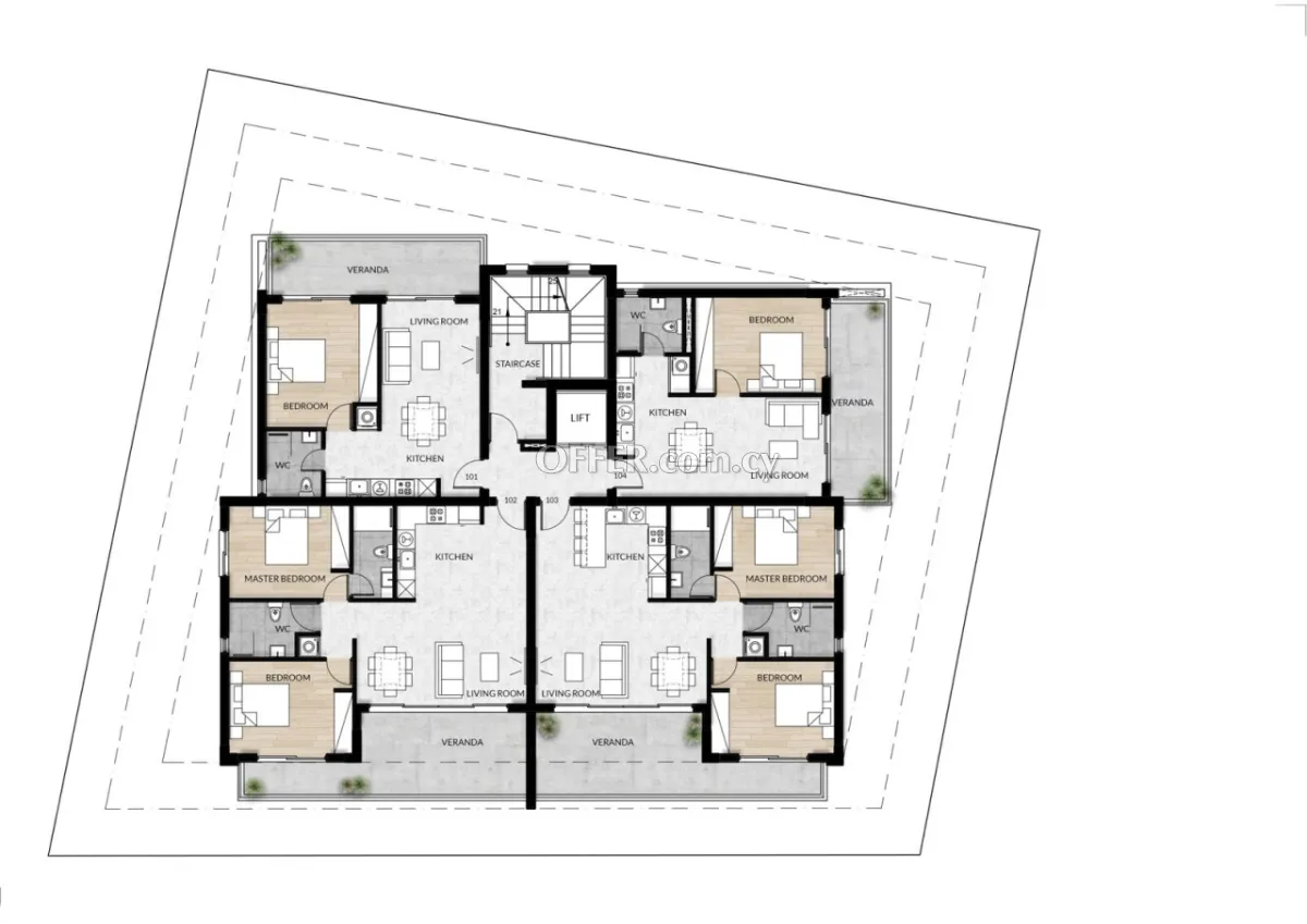 Apartment (Penthouse) in Zakaki, Limassol for Sale - 1
