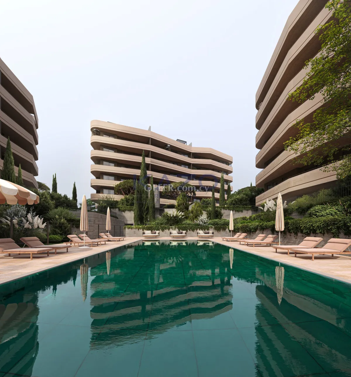 Modern 3-Bed Apartment in Germasoyeia with Pool - 1