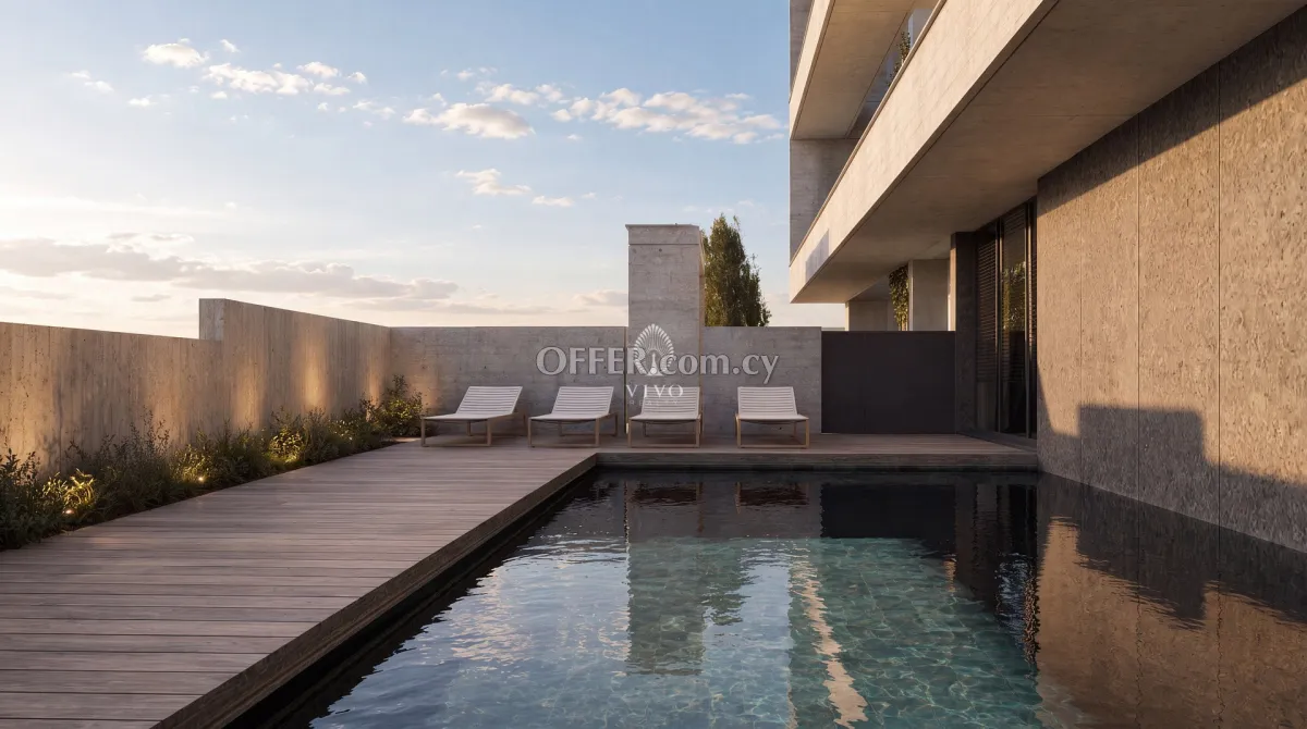 TOP FLOOR TWO BEDROOM APARTMENT IN AGIOS ATHANASIOS WITH COMMON FACILITIES AND ROOD GARDEN - 1
